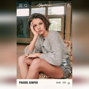 Sezane Phoebe Cardigan Sweater (Flaw)